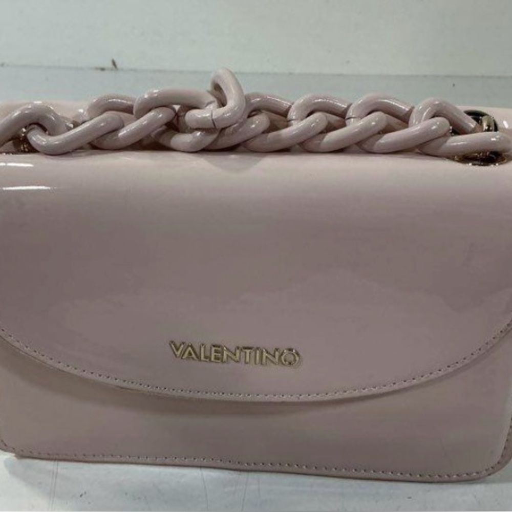 Valentino Blush Pink Patent Shoulder Bag